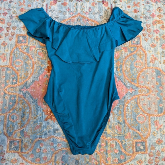 TRINA TURK MONACO BANDEAU ONE PIECE SWIMSUIT Size 4 - Picture 4 of 6